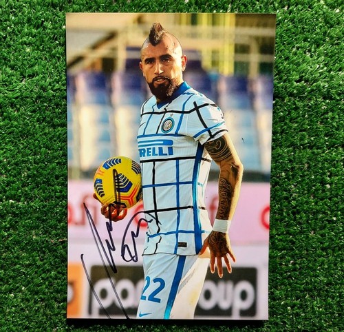 Foto vidal inter autografata - inter,