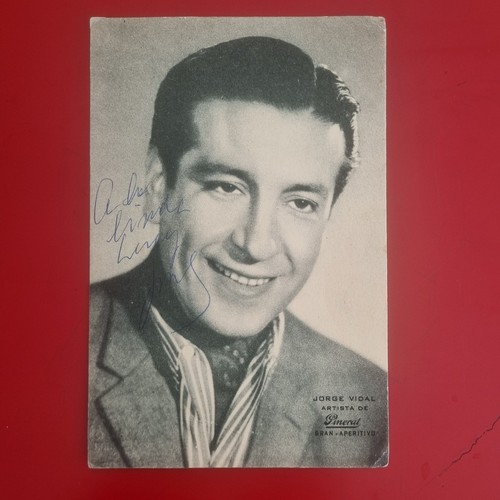 Autografo jorge vidal - vidal,