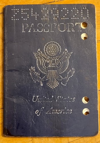 Passaporto americano vintage